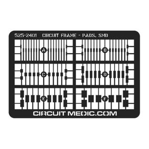 Circuit frame,bright tin/lead plated, 5,7x3,8cm 525-2401-1X