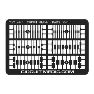 Circuit frame, tin/lead plated, 5,7x3,8cm 525-2401-2X
