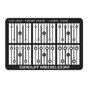 Circuit frame, tin/lead plated, 5,7x3,8cm 525-2601-2X
