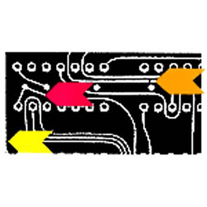 Inspectiepijltjes geel 1000/pak ARY30Z1ME