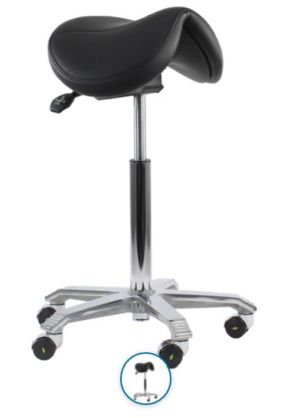 Jumper ESD kunstleer verst zith zwart 63-88 cm Jumper hoog T