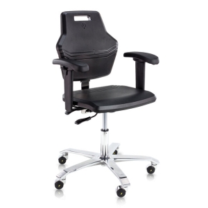 Werkplaatsstoel PU zitting 4400T PU ESD