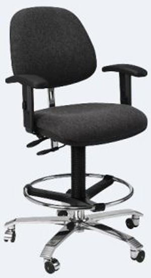 Stoel ESD hoogteverst 54-73 cm antraciet 2301T ESD