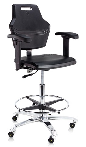 Stoel ESD Pro, verstelb. zith. 58-83cm PU ESD 4402T ESD