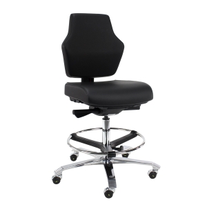 Stoel ESD Contact mechaniek Dralon Antraciet At Work 01