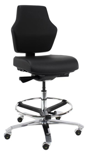 Stoel ESD kunstleer zwart Synchromatic At Work 01 S ESD